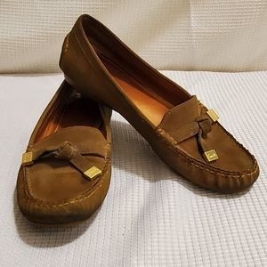 Coach SIZE 9.5 B Frida Women's loafers house shoes slippers brown suede USED